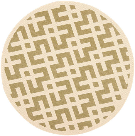 Safavieh Courtyard Cy6915 - 234 Green / Bone Rugs - Safavieh - cy6915 - 234 - 5r