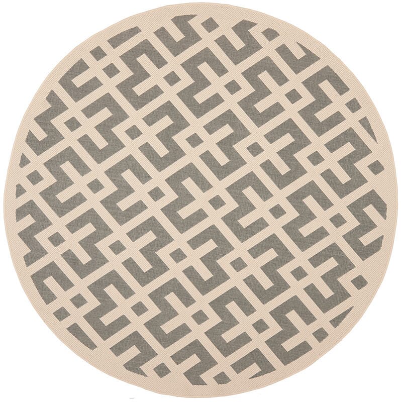 Safavieh Courtyard Cy6915 - 236 Grey / Bone Rugs - Safavieh - cy6915 - 236 - 4r