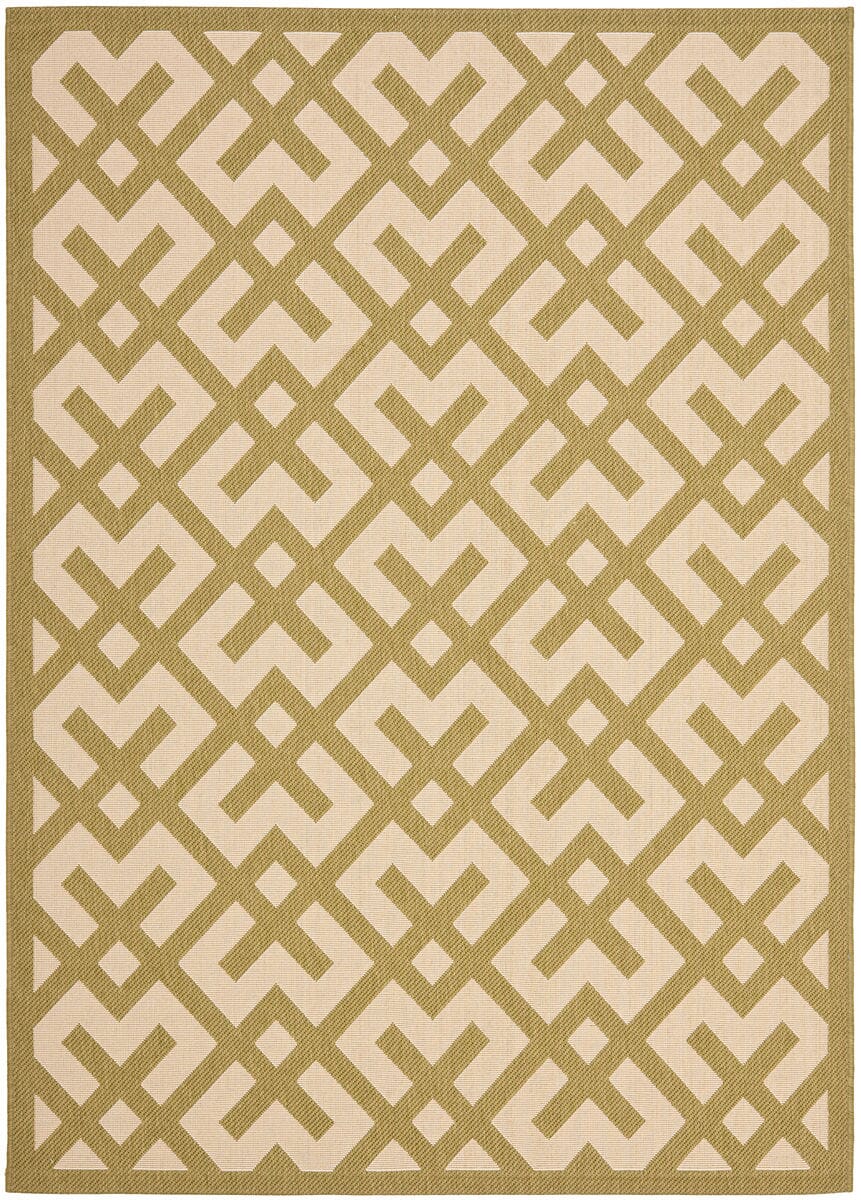 Safavieh Courtyard Cy6915 - 244 Beige / Green Rugs - Safavieh - cy6915 - 244 - 4sq