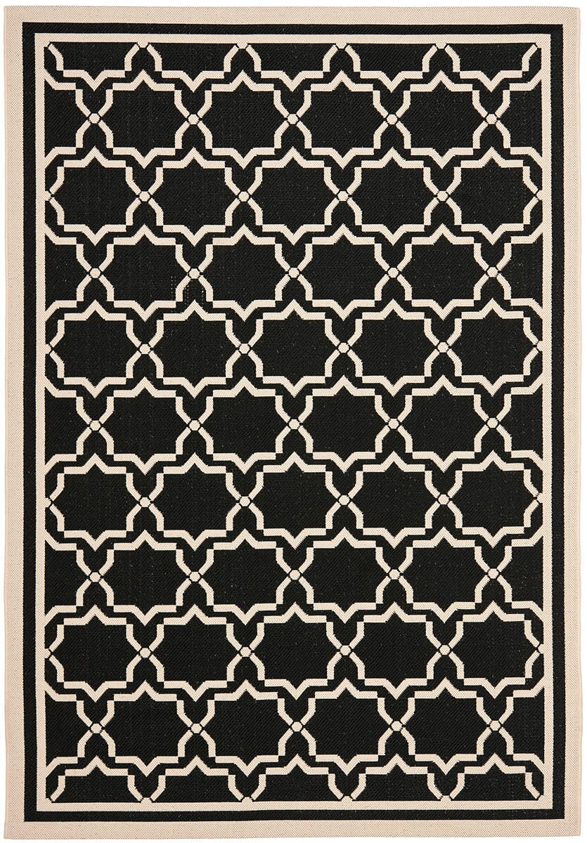 Safavieh Courtyard Cy6916 - 226 Black / Beige Rugs - Safavieh - cy6916 - 226 - 2