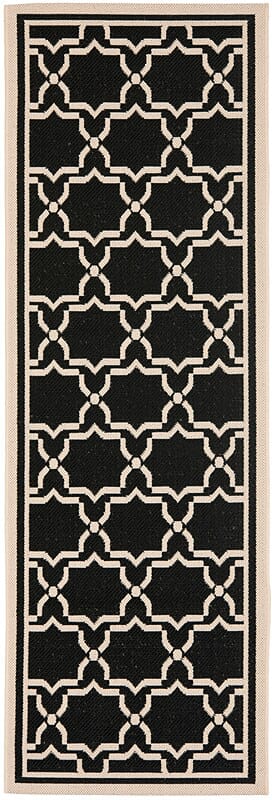 Safavieh Courtyard Cy6916 - 226 Black / Beige Rugs - Safavieh - cy6916 - 226 - 27