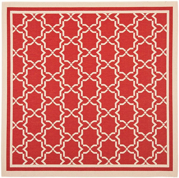 Safavieh Courtyard Cy6916 - 248 Red / Bone Rugs - Safavieh - cy6916 - 248 - 7sq
