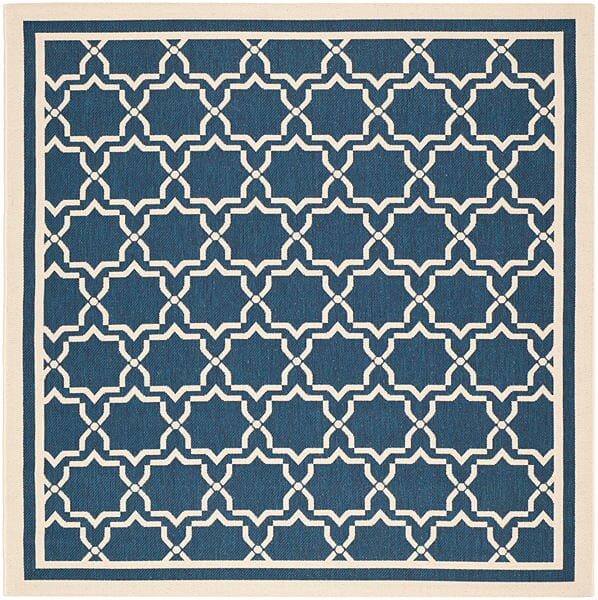 Safavieh Courtyard Cy6916 - 268 Navy / Beige Rugs - Safavieh - cy6916 - 268 - 7sq