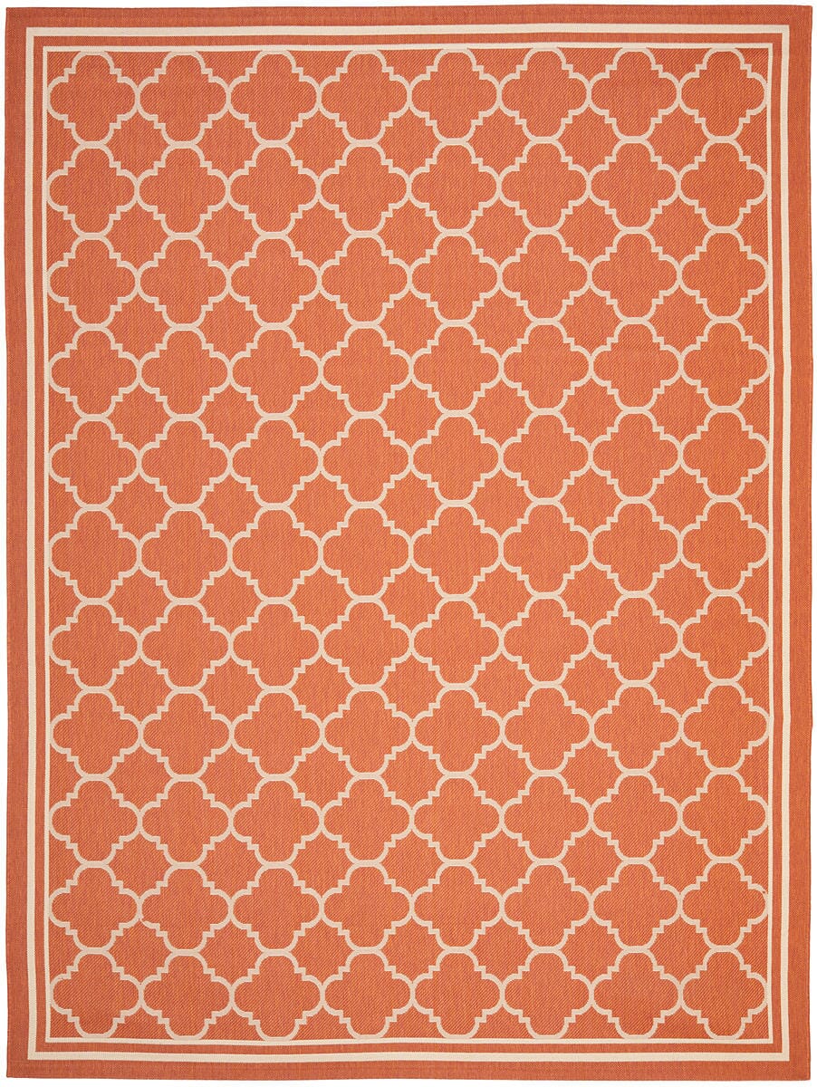 Safavieh Courtyard Cy6918 - 241 Terracotta / Bone Rugs - Safavieh - cy6918 - 241 - 4r