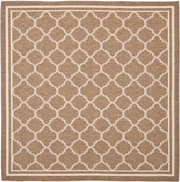 Safavieh Courtyard Cy6918 - 242 Brown / Bone Rugs - Safavieh - cy6918 - 242 - 4sq