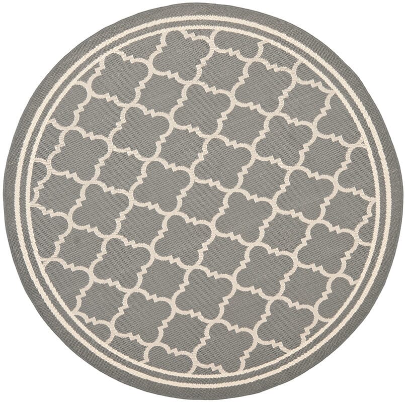 Safavieh Courtyard Cy6918 - 246 Anthracite / Beige Rugs - Safavieh - cy6918 - 246 - 4r