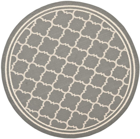Safavieh Courtyard Cy6918 - 246 Anthracite / Beige Rugs - Safavieh - cy6918 - 246 - 4r