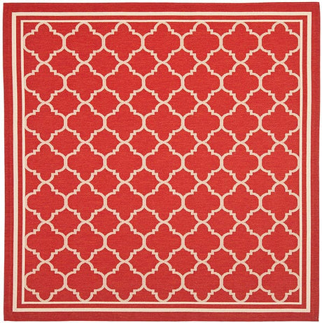 Safavieh Courtyard Cy6918 - 248 Red / Bone Rugs - Safavieh - cy6918 - 248 - 4sq