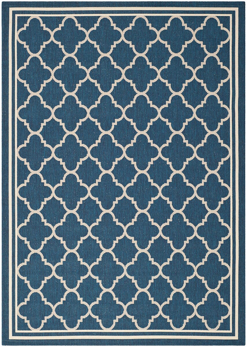 Safavieh Courtyard Cy6918 - 268 Navy / Beige Rugs - Safavieh - cy6918 - 268 - 2