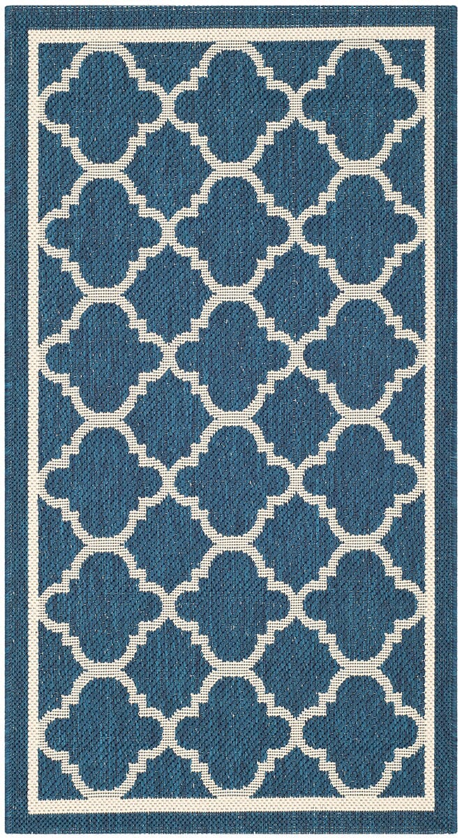 Safavieh Courtyard Cy6918 - 268 Navy / Beige Rugs - Safavieh - cy6918 - 268 - 4r