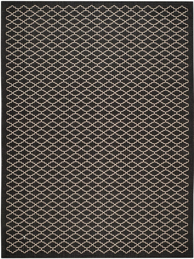 Safavieh Courtyard Cy6919 - 226 Black / Beige Rugs - Safavieh - cy6919 - 226 - 5r