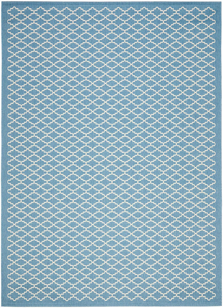 Safavieh Courtyard Cy6919 - 243 Blue / Beige Rugs - Safavieh - cy6919 - 243 - 4r
