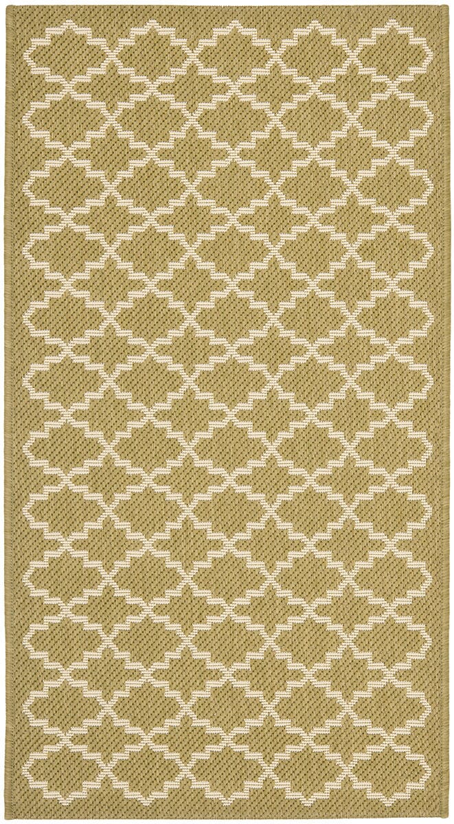 Safavieh Courtyard Cy6919 - 244 Green / Beige Rugs - Safavieh - cy6919 - 244 - 5r