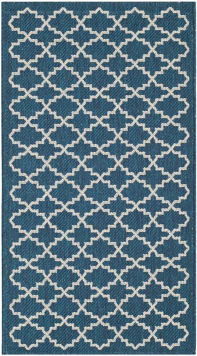 Safavieh Courtyard Cy6919 - 268 Navy / Beige Rugs - Safavieh - cy6919 - 268 - 4r