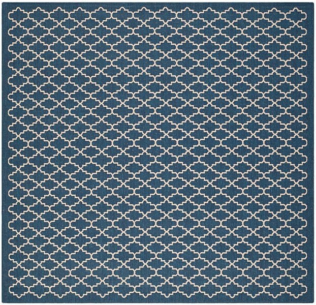Safavieh Courtyard Cy6919 - 268 Navy / Beige Rugs - Safavieh - cy6919 - 268 - 4sq