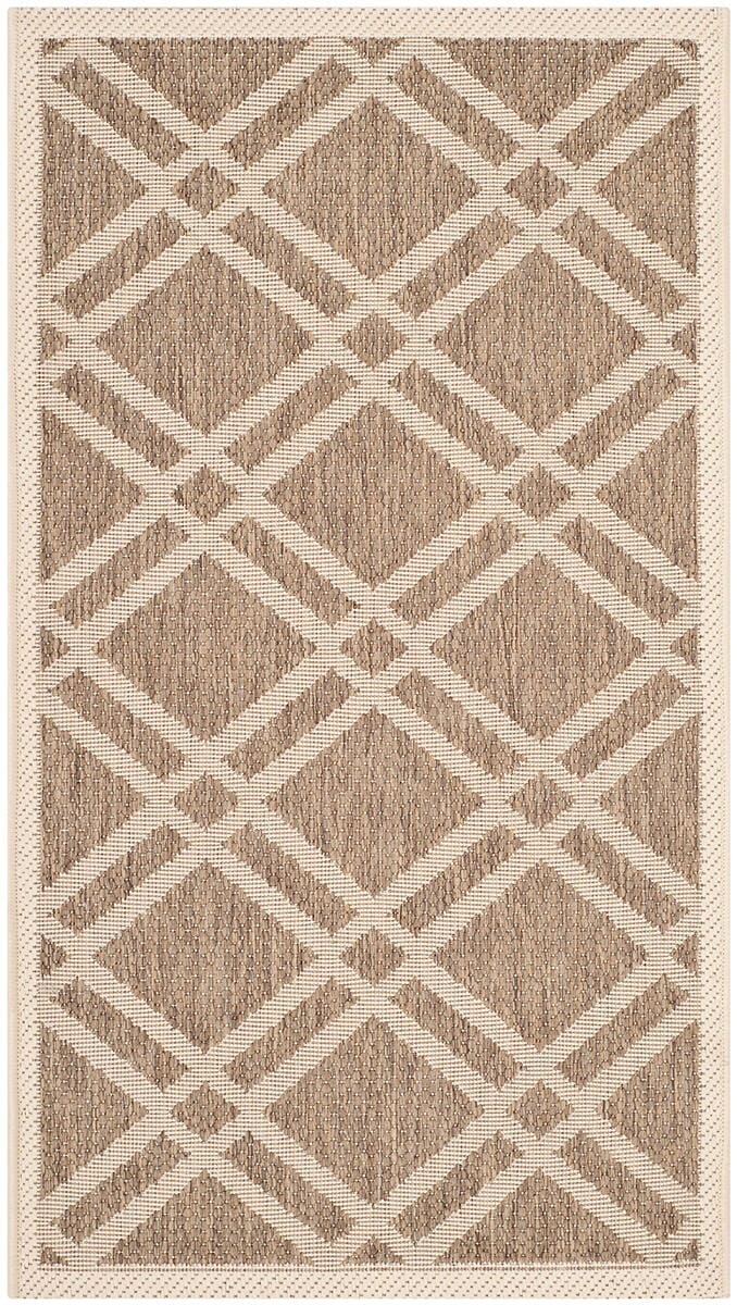 Safavieh Courtyard Cy6923 - 242 Brown / Bone Rugs - Safavieh - cy6923 - 242 - 8r