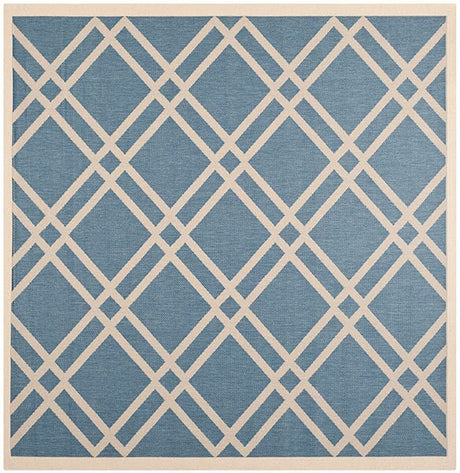 Safavieh Courtyard Cy6923 - 243 Blue / Beige Rugs - Safavieh - cy6923 - 243 - 8sq