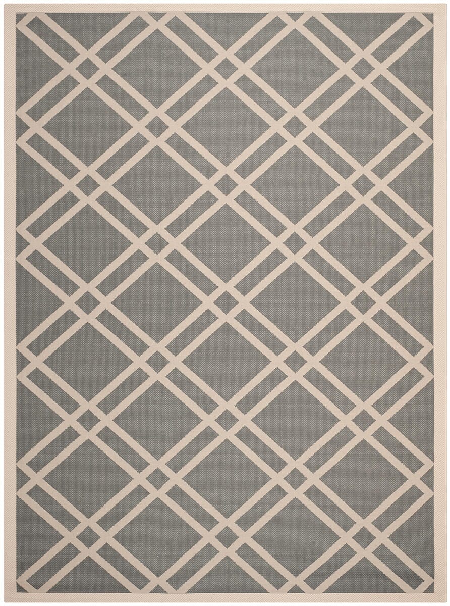 Safavieh Courtyard Cy6923 - 246 Anthracite / Beige Rugs - Safavieh - cy6923 - 246 - 8r