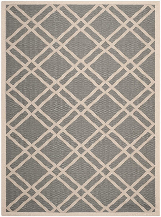 Safavieh Courtyard Cy6923 - 246 Anthracite / Beige Rugs - Safavieh - cy6923 - 246 - 8r