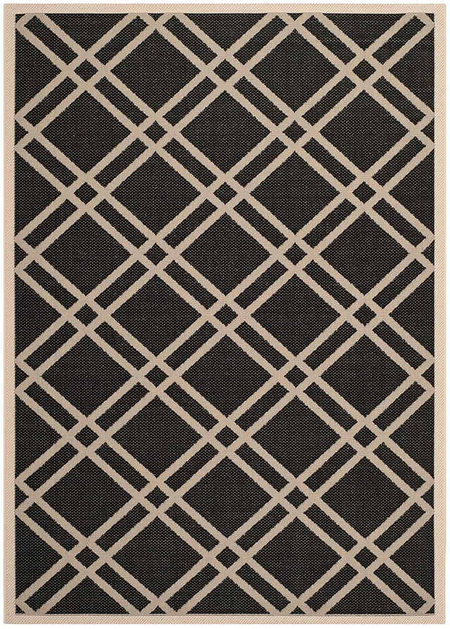 Safavieh Courtyard Cy6923 - 266 Black / Beige Rugs - Safavieh - cy6923 - 266 - 2