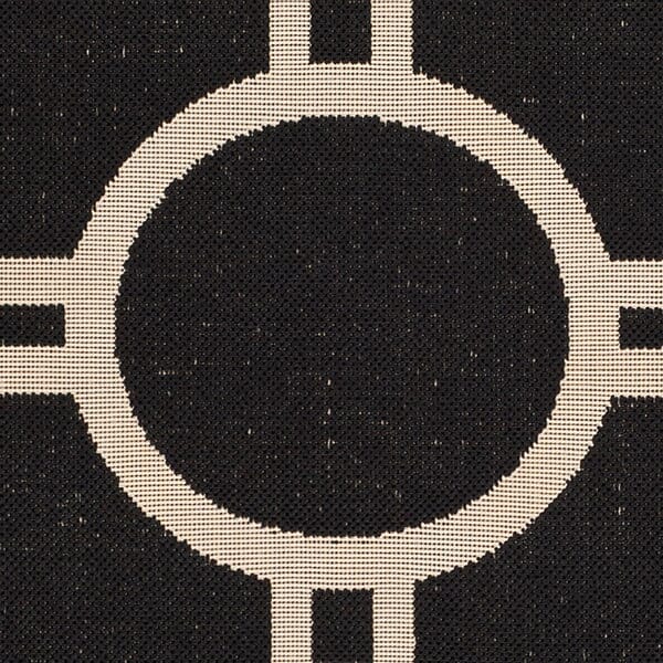 Safavieh Courtyard Cy6924 - 266 Black / Beige Rugs - Safavieh - cy6924 - 266 - 2