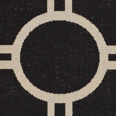 Safavieh Courtyard Cy6924 - 266 Black / Beige Rugs - Safavieh - cy6924 - 266 - 2