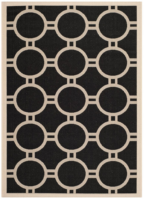 Safavieh Courtyard Cy6924 - 266 Black / Beige Rugs - Safavieh - cy6924 - 266 - 2