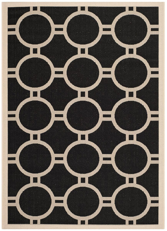 Safavieh Courtyard Cy6924 - 266 Black / Beige Rugs - Safavieh - cy6924 - 266 - 2