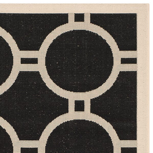 Safavieh Courtyard Cy6924 - 266 Black / Beige Rugs - Safavieh - cy6924 - 266 - 2