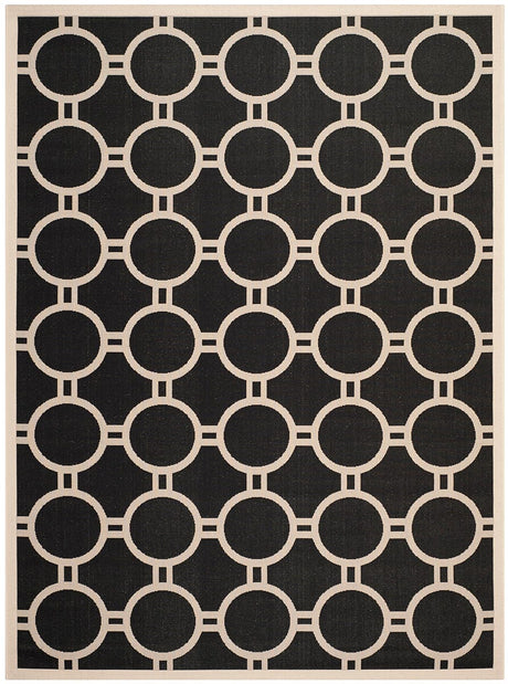 Safavieh Courtyard Cy6924 - 266 Black / Beige Rugs - Safavieh - cy6924 - 266 - 8r