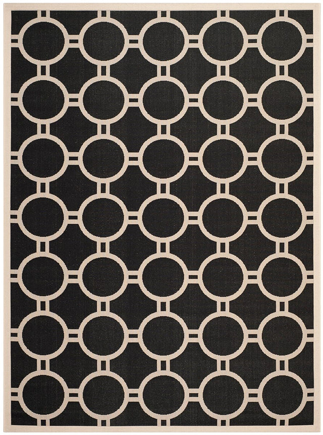 Safavieh Courtyard Cy6924 - 266 Black / Beige Rugs - Safavieh - cy6924 - 266 - 8r