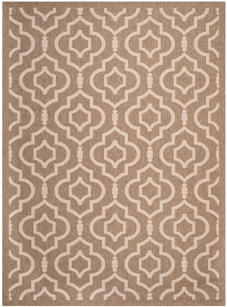 Safavieh Courtyard Cy6926 - 242 Brown / Bone Rugs - Safavieh - cy6926 - 242 - 8r