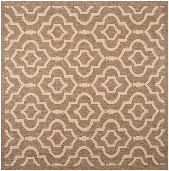 Safavieh Courtyard Cy6926 - 242 Brown / Bone Rugs - Safavieh - cy6926 - 242 - 8sq