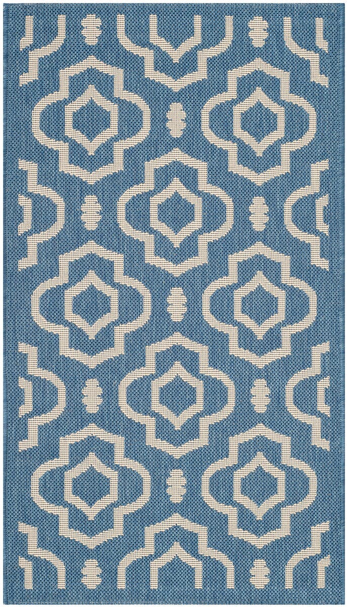 Safavieh Courtyard Cy6926 - 243 Blue / Beige Rugs - Safavieh - cy6926 - 243 - 8r