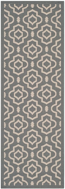 Safavieh Courtyard Cy6926 - 246 Anthracite / Beige Rugs - Safavieh - cy6926 - 246 - 27