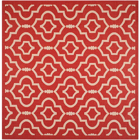 Safavieh Courtyard Cy6926 - 248 Red / Bone Rugs - Safavieh - cy6926 - 248 - 8sq
