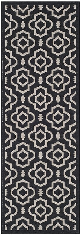 Safavieh Courtyard Cy6926 - 266 Black / Beige Rugs - Safavieh - cy6926 - 266 - 27