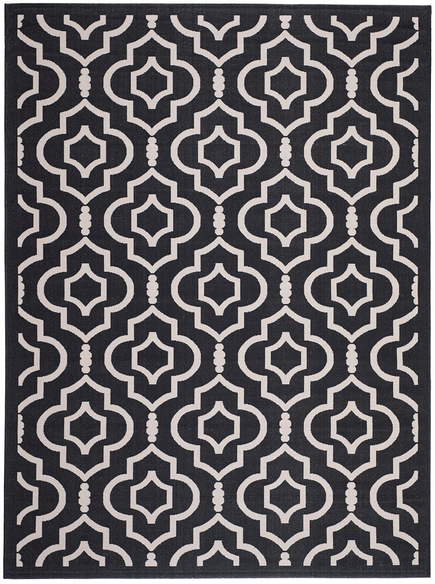 Safavieh Courtyard Cy6926 - 266 Black / Beige Rugs - Safavieh - cy6926 - 266 - 8r