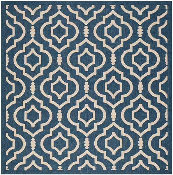 Safavieh Courtyard Cy6926 - 268 Navy / Beige Rugs - Safavieh - cy6926 - 268 - 7sq