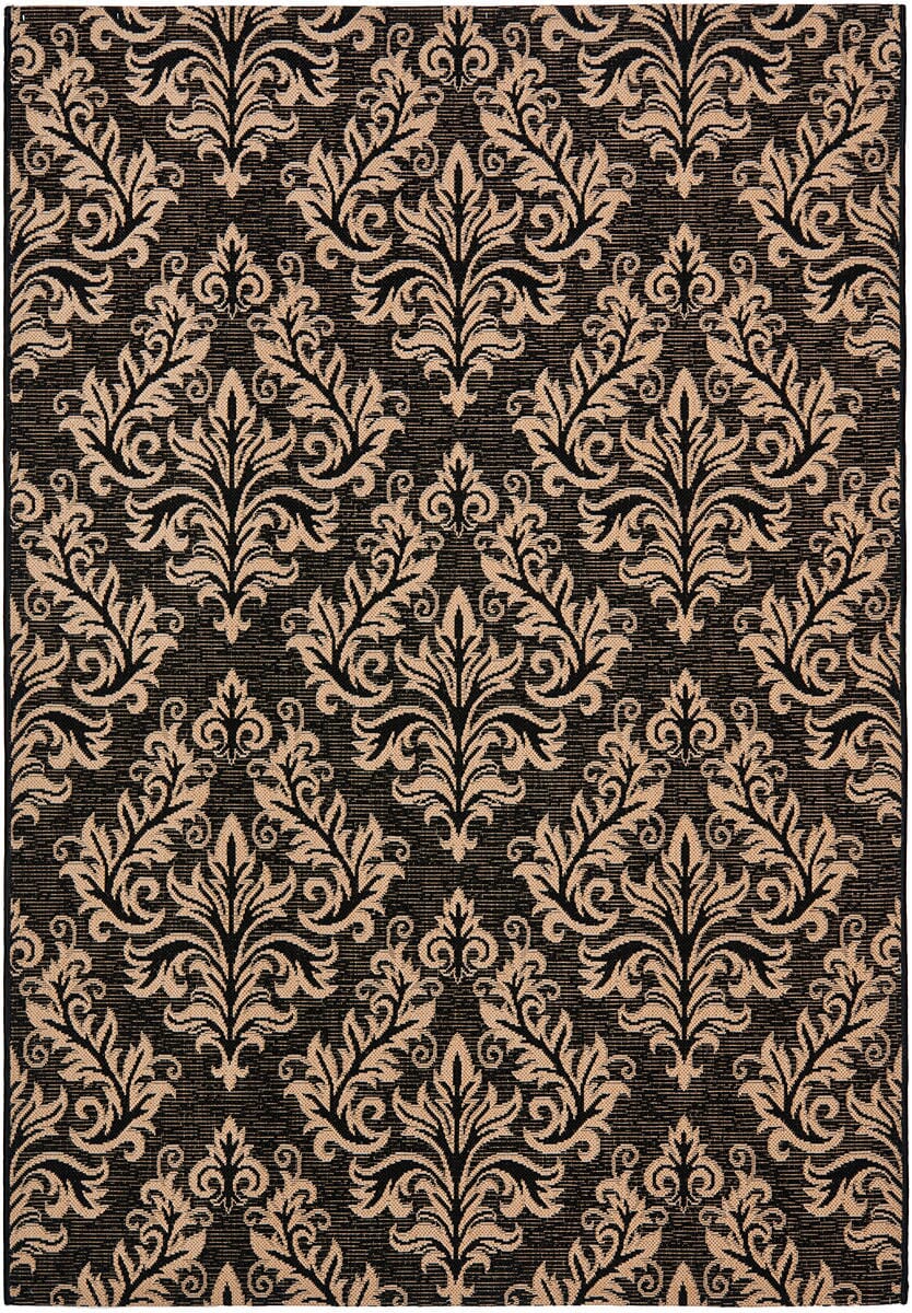 Safavieh Courtyard Cy6930 - 26 Black / Creme Rugs - Safavieh - cy6930 - 26 - 2