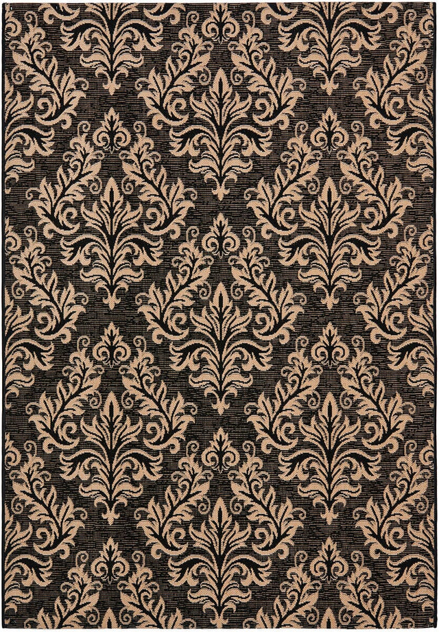 Safavieh Courtyard Cy6930 - 26 Black / Creme Rugs - Safavieh - cy6930 - 26 - 2