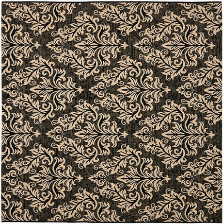 Safavieh Courtyard Cy6930 - 26 Black / Creme Rugs - Safavieh - cy6930 - 26 - 7sq