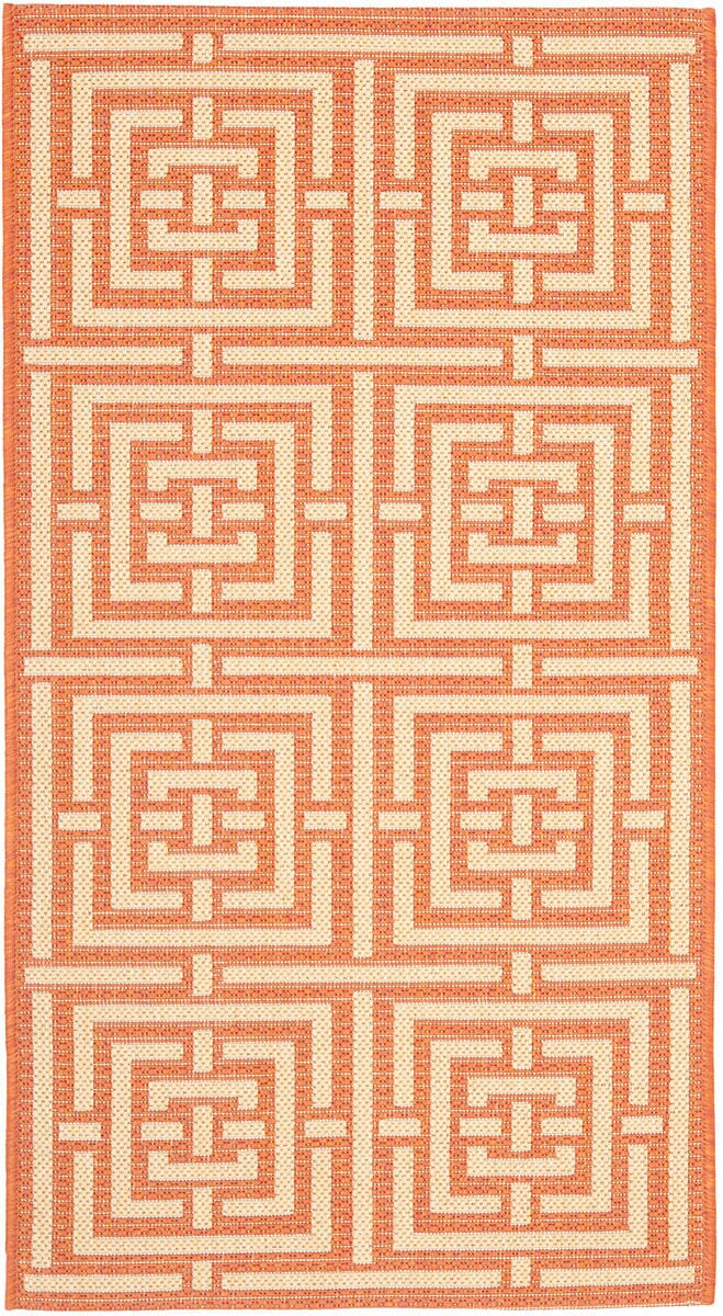 Safavieh Courtyard Cy6937 - 21 Terracotta / Cream Rugs - Safavieh - cy6937 - 21 - 2