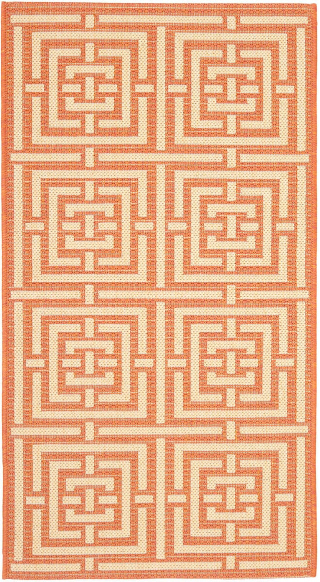 Safavieh Courtyard Cy6937 - 21 Terracotta / Cream Rugs - Safavieh - cy6937 - 21 - 2
