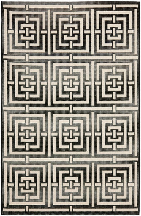 Safavieh Courtyard Cy6937 - 26 Black / Bone Rugs - Safavieh - cy6937 - 26 - 2
