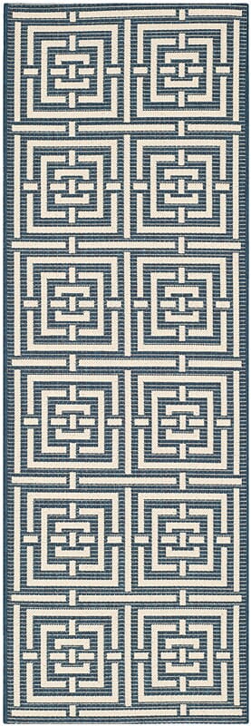 Safavieh Courtyard Cy6937 - 268 Navy / Beige Rugs - Safavieh - cy6937 - 268 - 27
