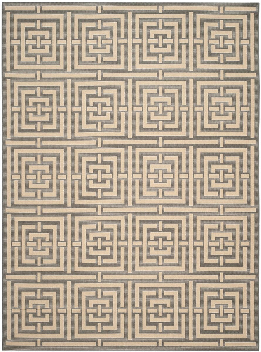 Safavieh Courtyard Cy6937 - 65 Grey / Cream Rugs - Safavieh - cy6937 - 65 - 5r