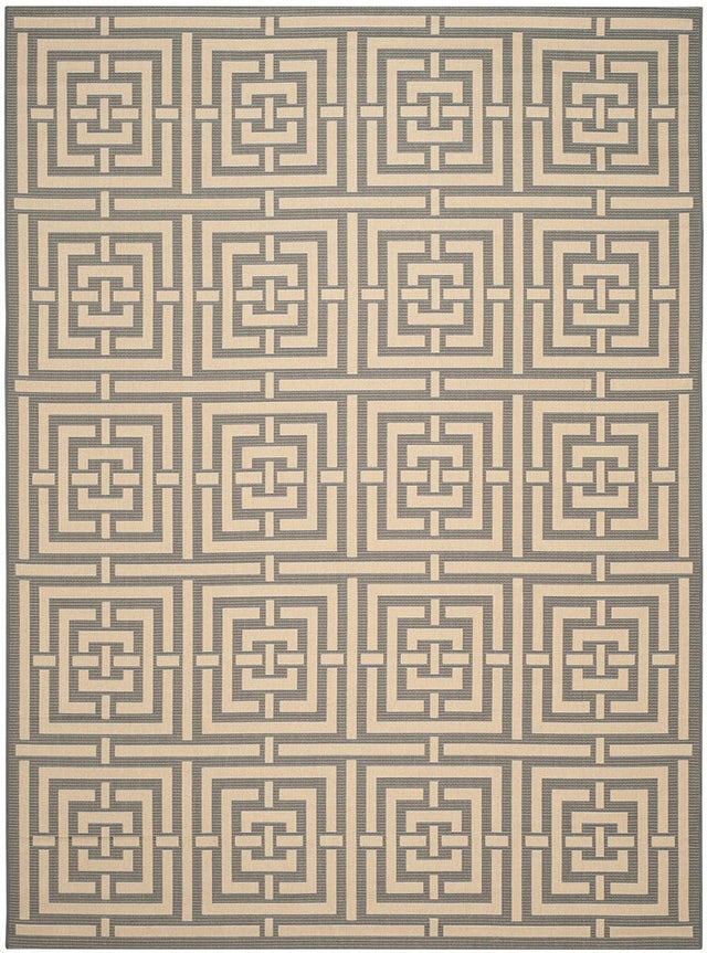 Safavieh Courtyard Cy6937 - 65 Grey / Cream Rugs - Safavieh - cy6937 - 65 - 5r