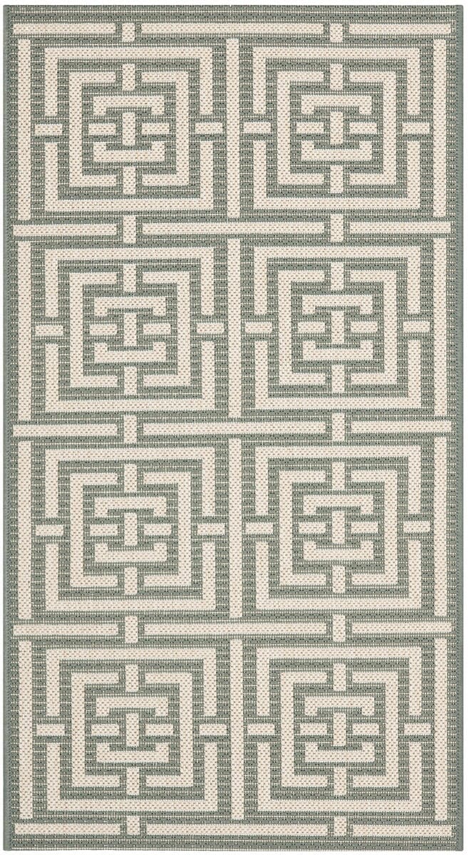 Safavieh Courtyard Cy6937 - 65 Grey / Cream Rugs - Safavieh - cy6937 - 65 - 5r