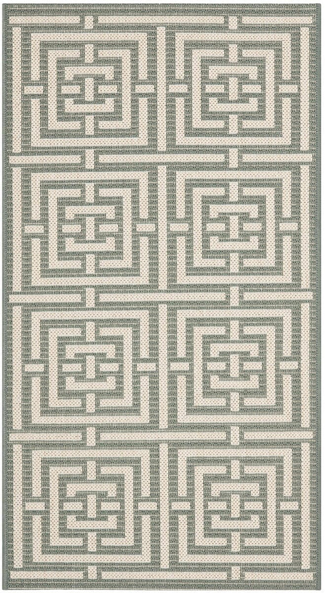 Safavieh Courtyard Cy6937 - 65 Grey / Cream Rugs - Safavieh - cy6937 - 65 - 5r